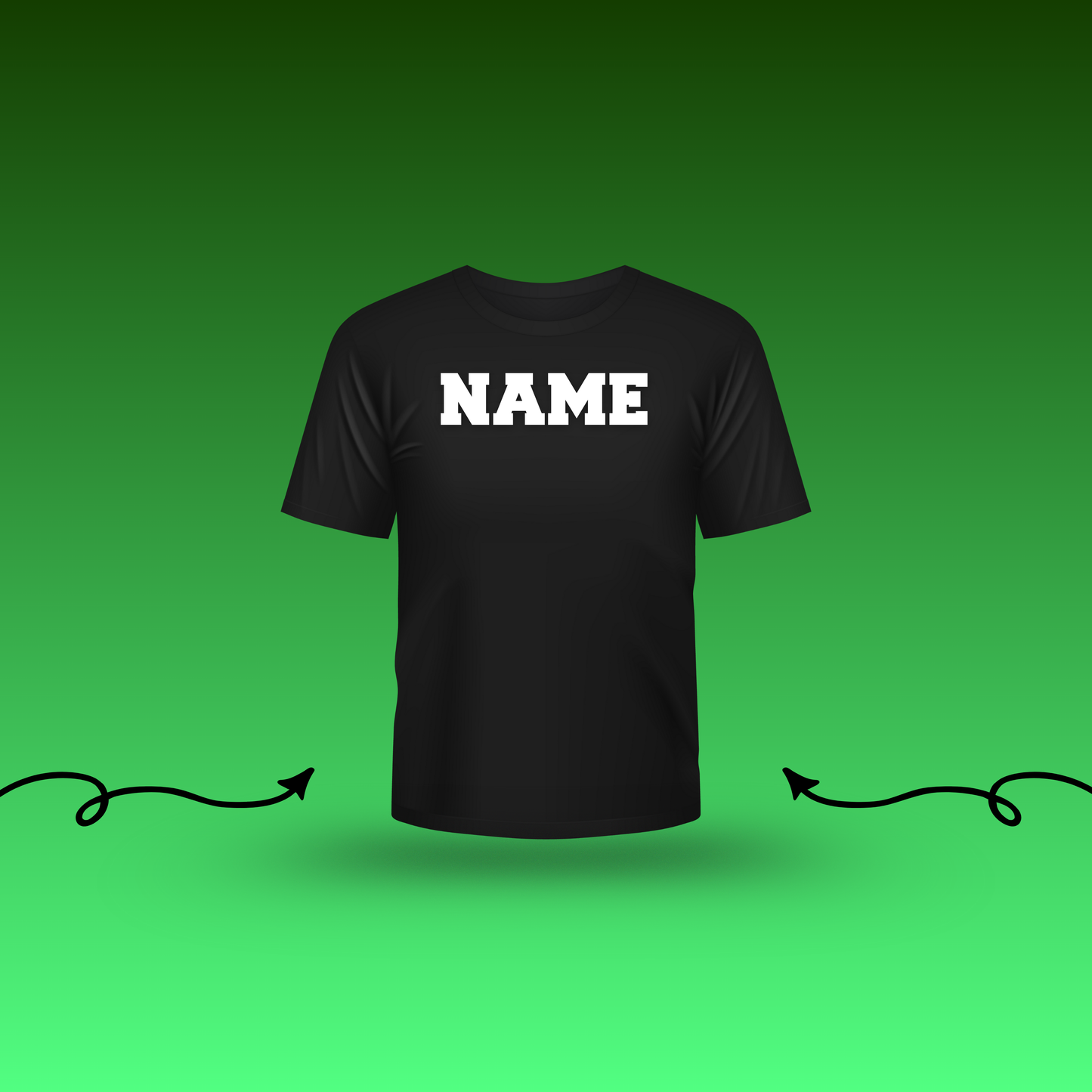 Add Name OR Number to Back of apparel