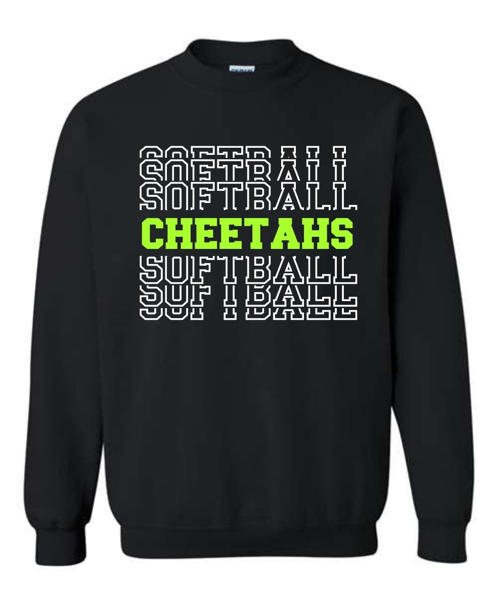 Cheetahs Softball Layered