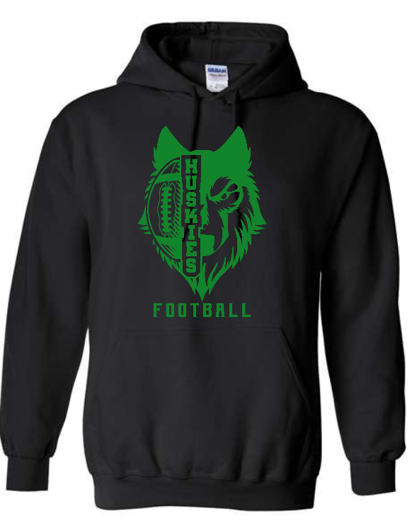 North Husky and Football Hoodie ADULT