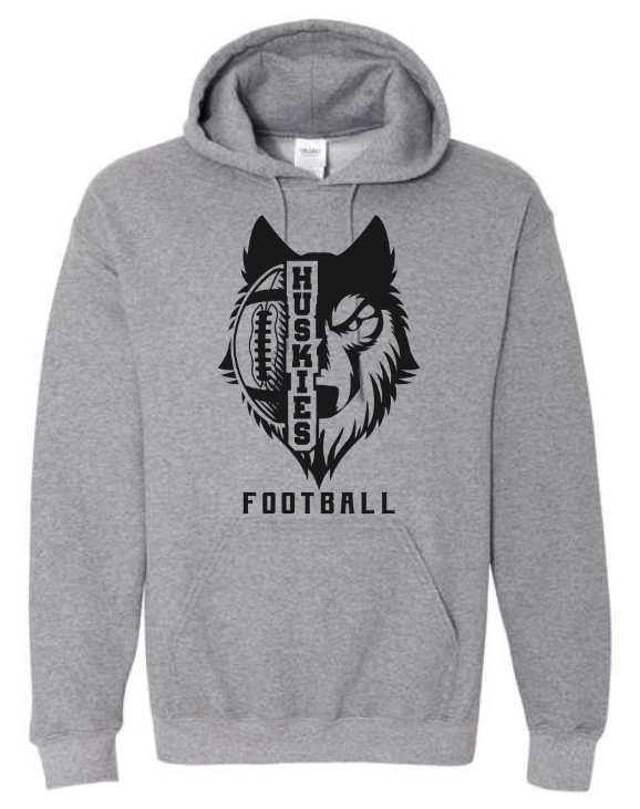 North Husky and Football Hoodie ADULT