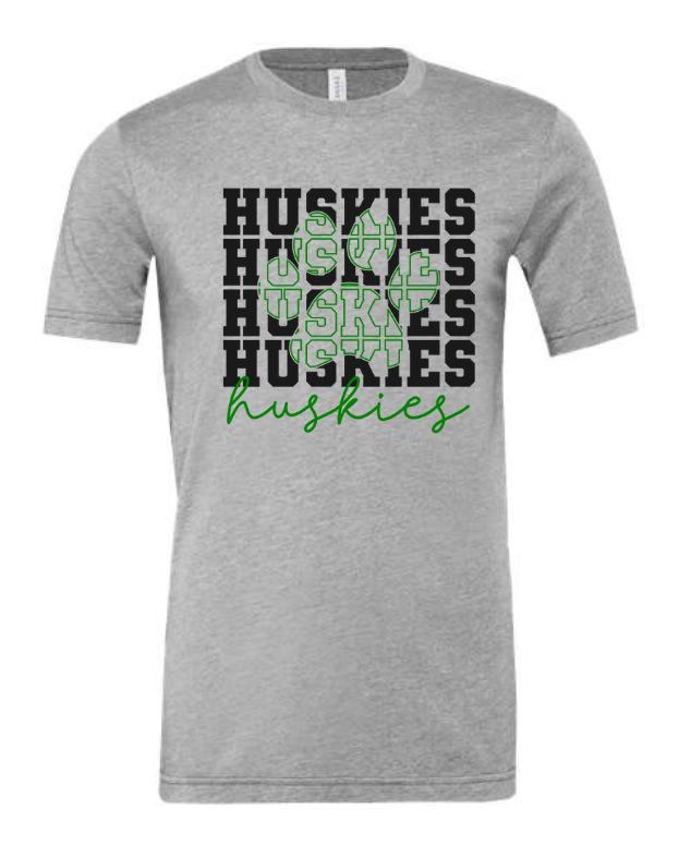 Husky Paw Print Short Sleeve tee