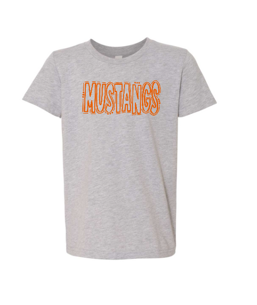 Mustang Doodle Youth Short Sleeve Tee