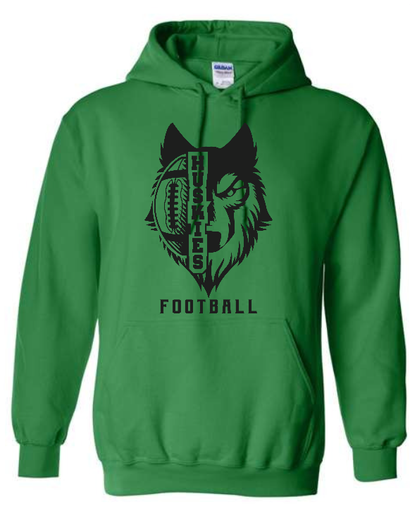 North Husky and Football Hoodie ADULT