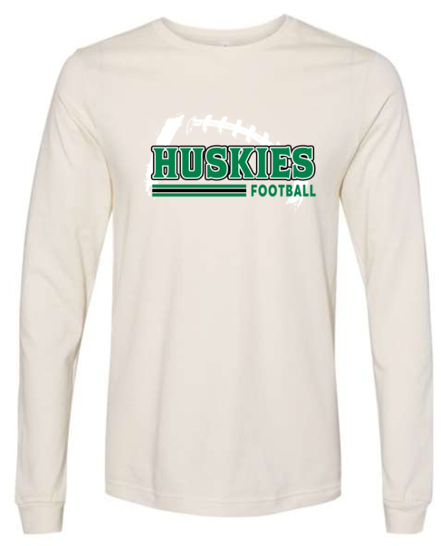 Huskies Football Long Sleeve Tee