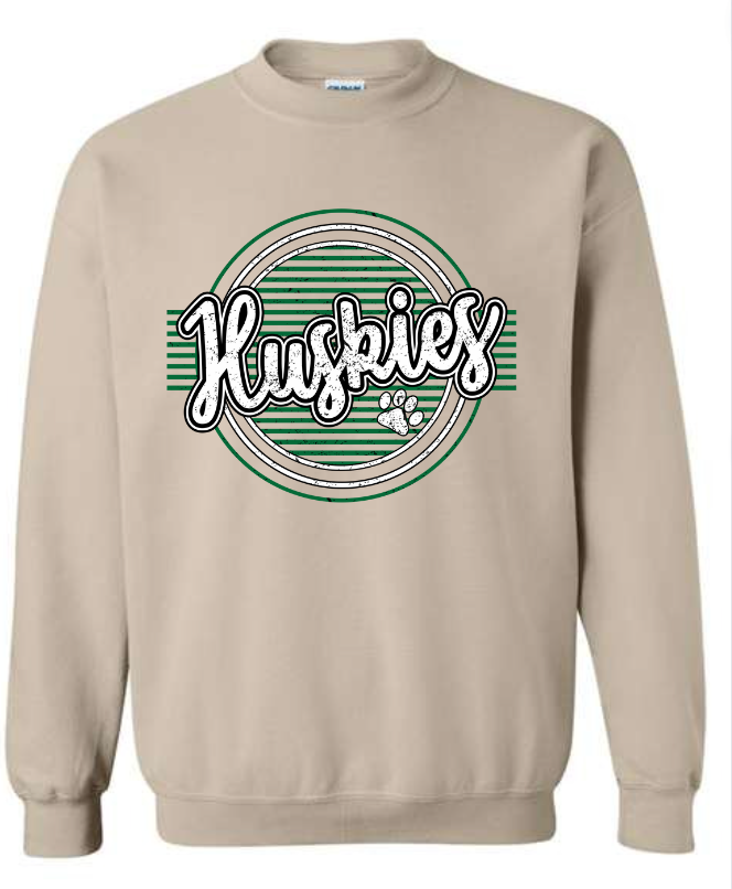Huskies Circle Line Crewneck Sweatshirt