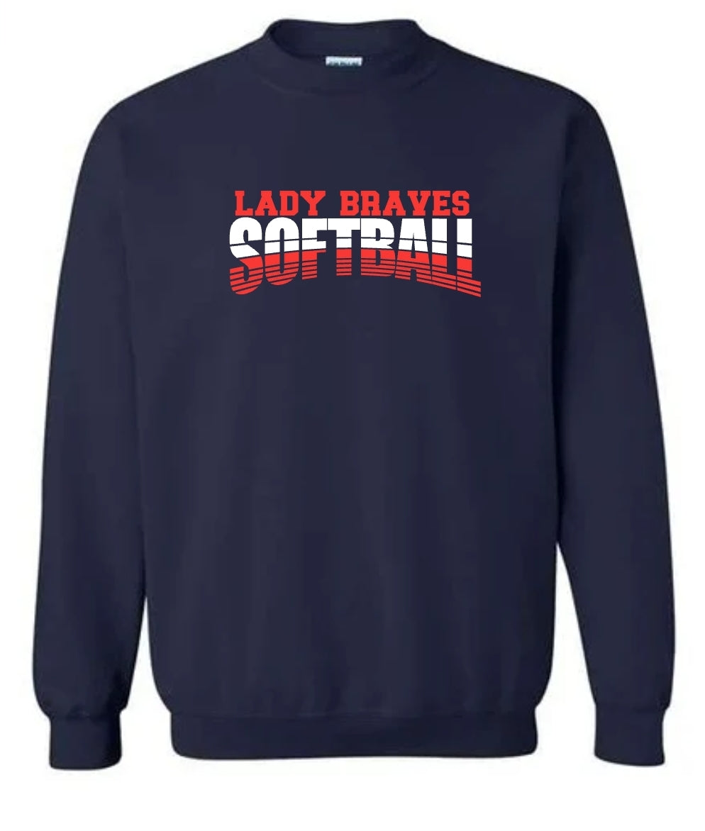 Lady Braves Softball Line Sweatshirt