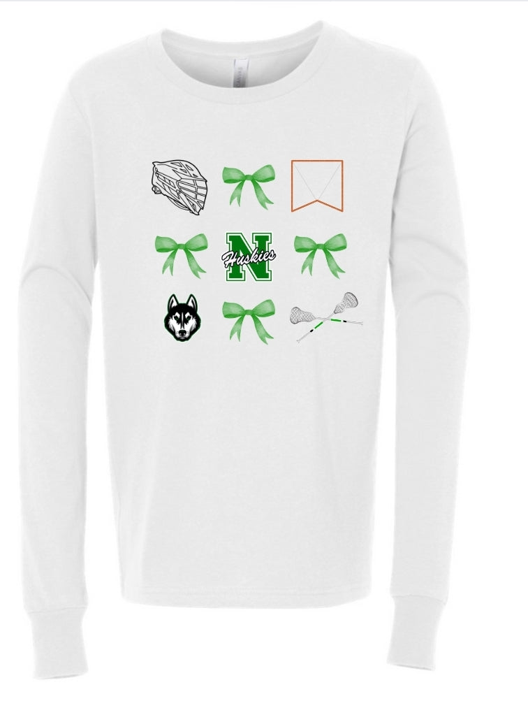 Huskies Lacrosse Coquette Long Sleeve