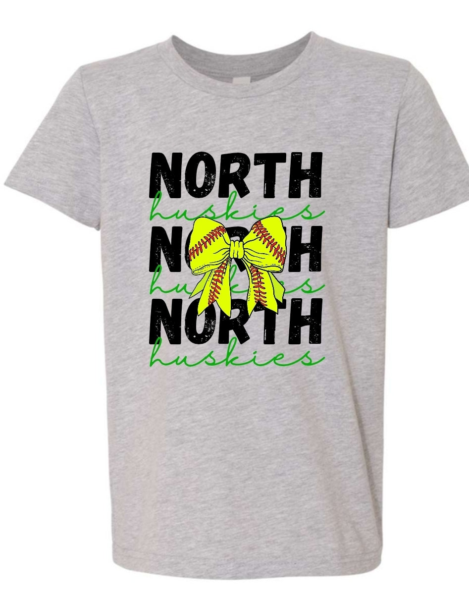 North Huskies Softball Tee