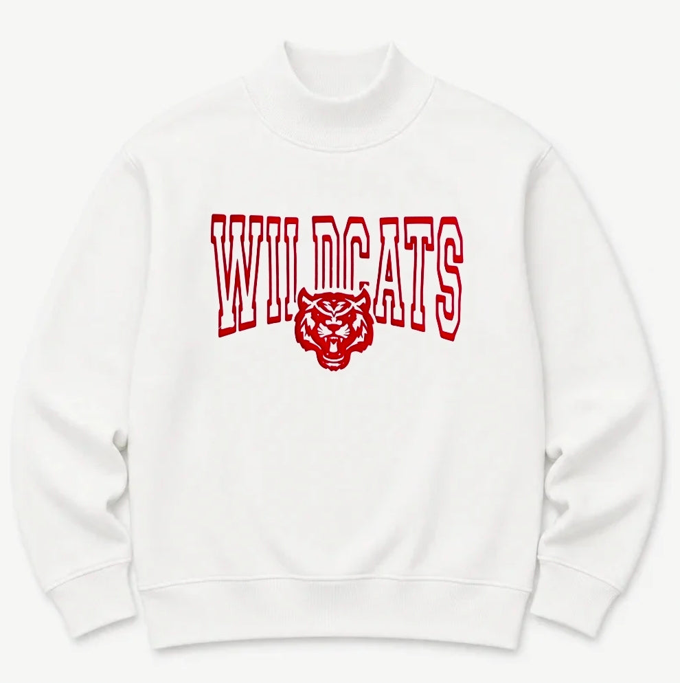 Mater Dei Wildcats Mock Neck Puff-PREORDER PICKUP EARLY SEPT