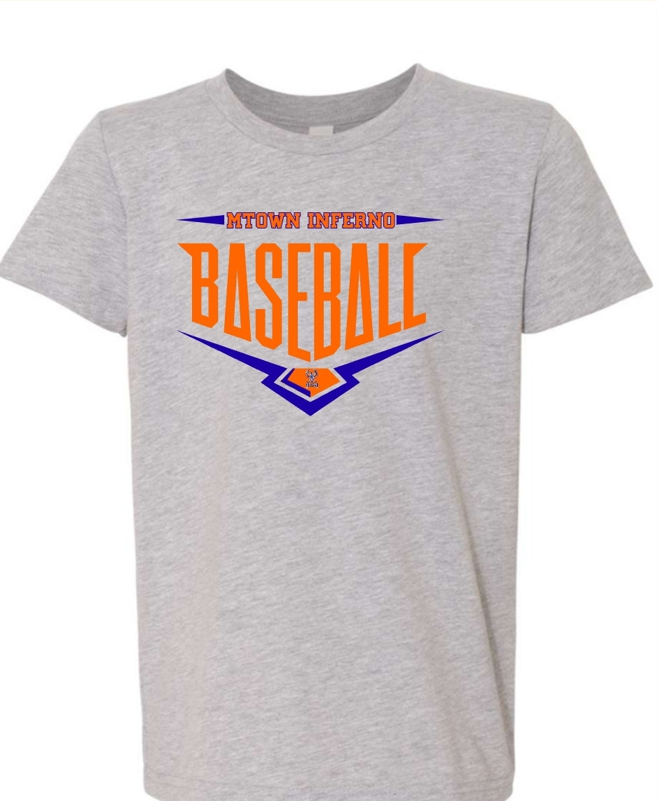 MTown Inferno baseball Tee
