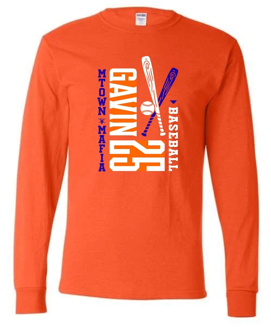 Mtown Mafia Name and Number Long Sleeve