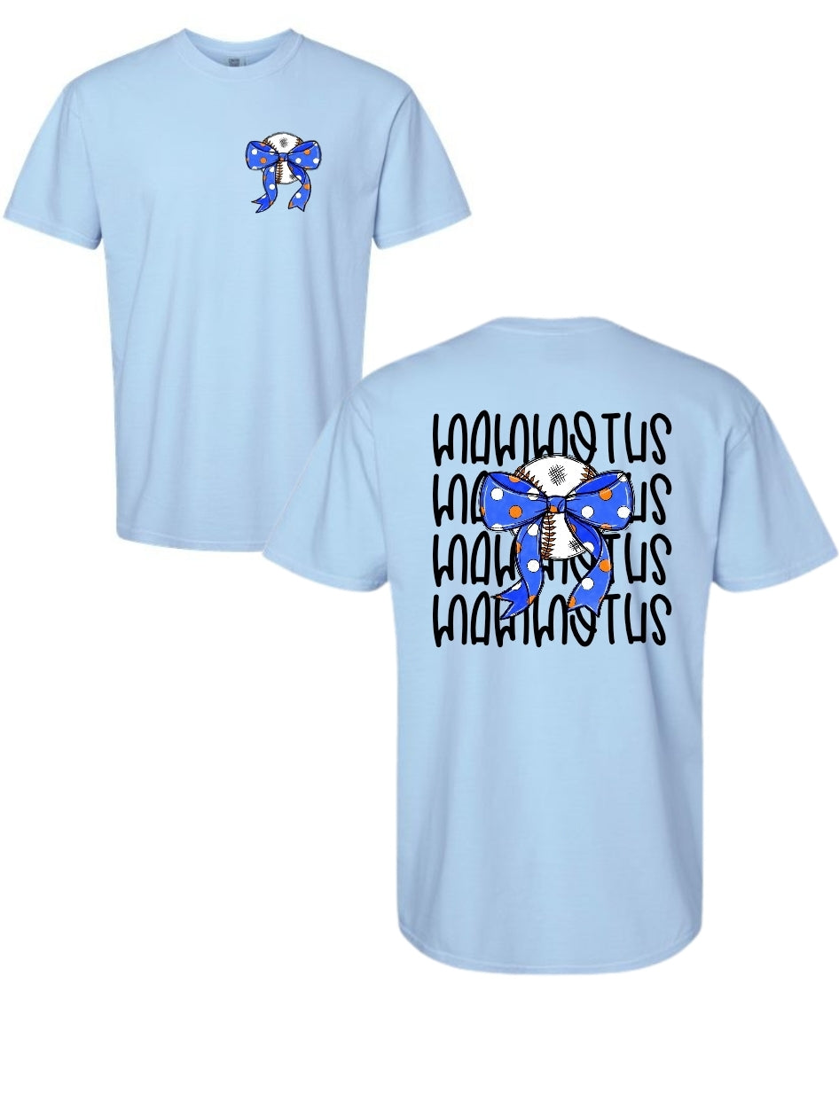 Mammoths Ball and Bow Tee