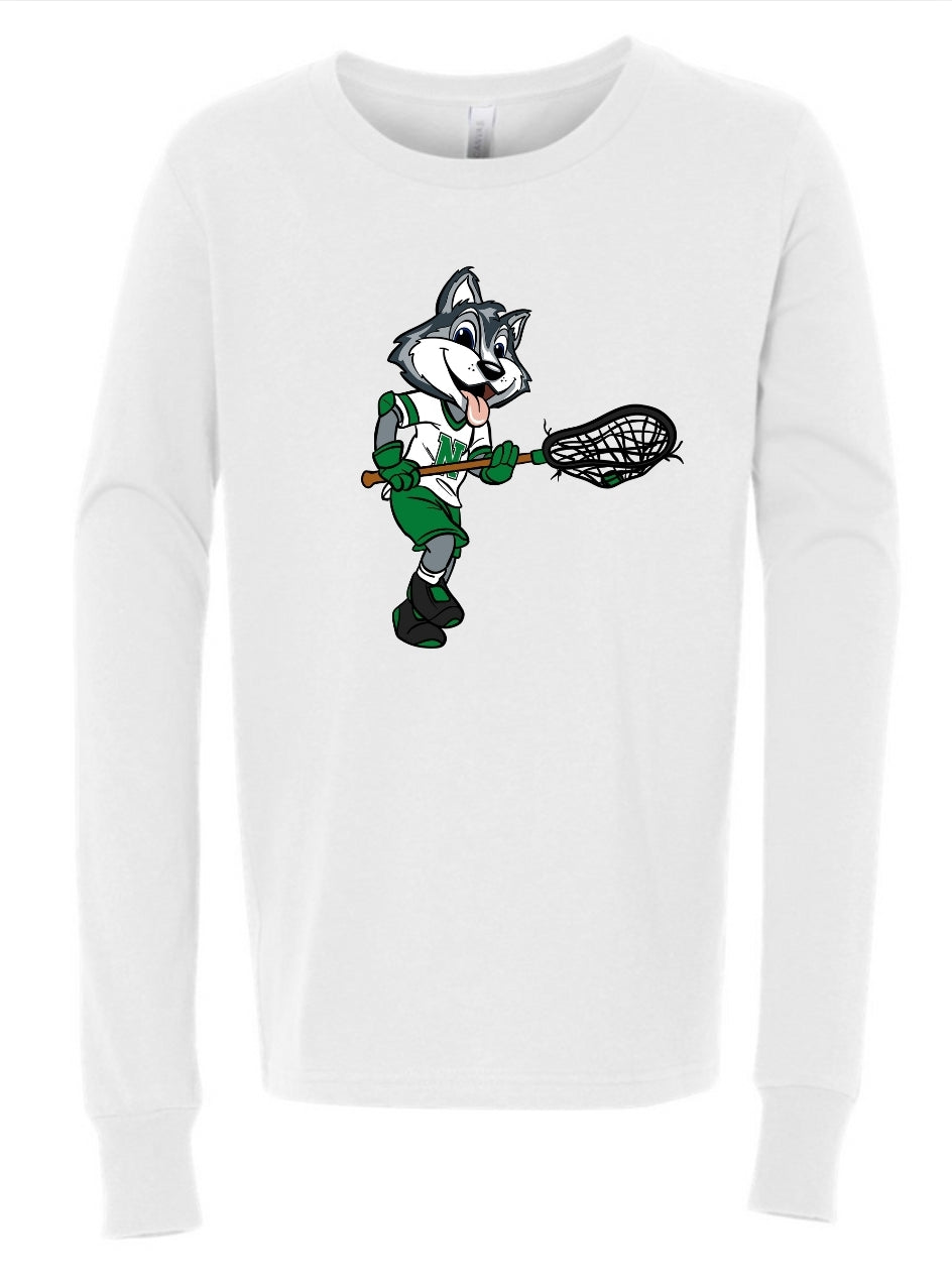 Huskies Lacrosse Dog Long Sleeve
