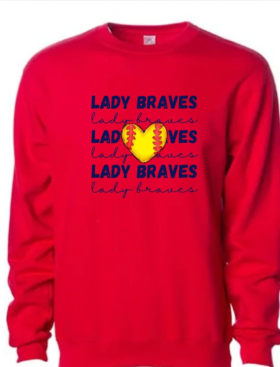 Lady Braves Cursive Sweatshirt