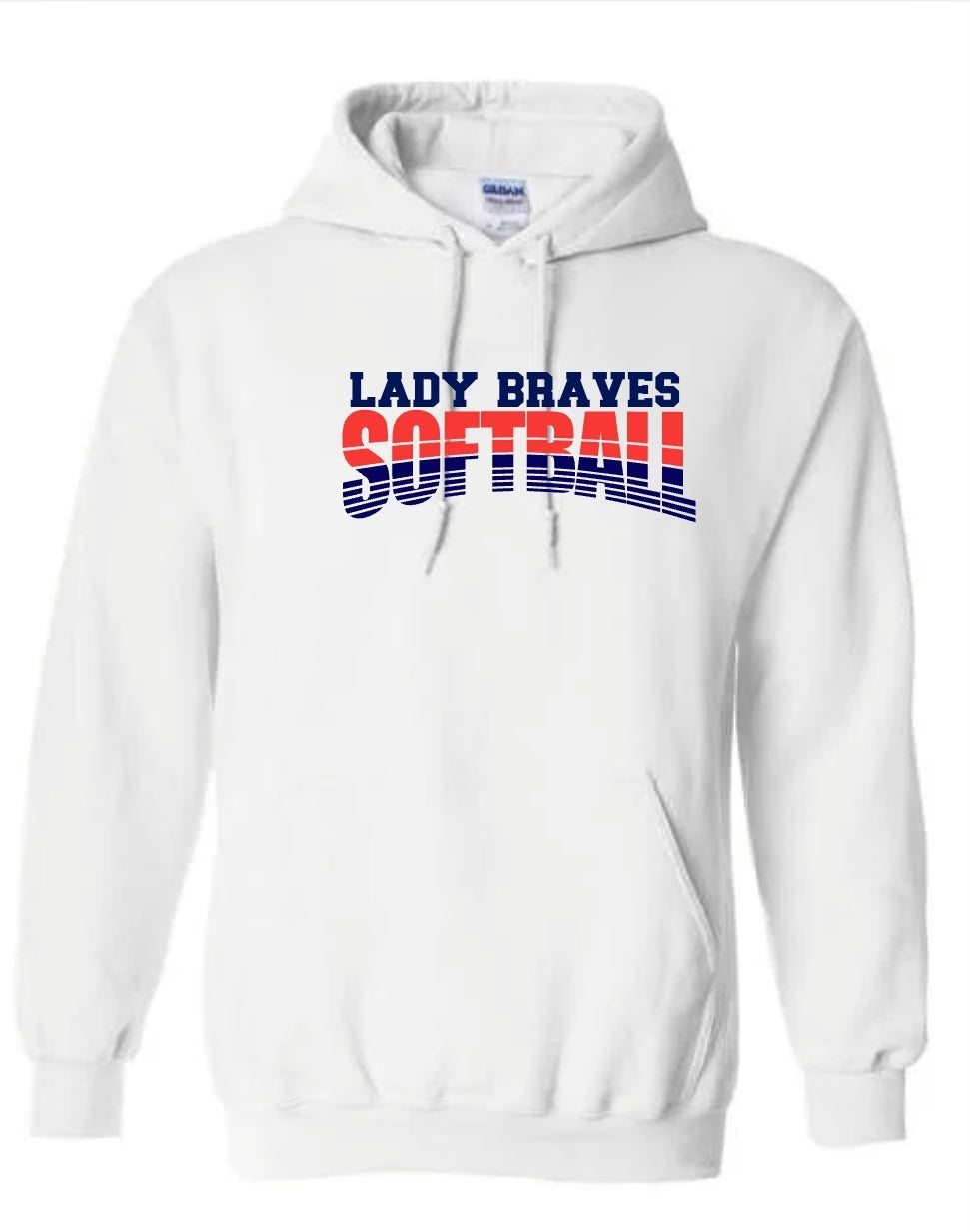 Lady Braves Softball Line Hoodie