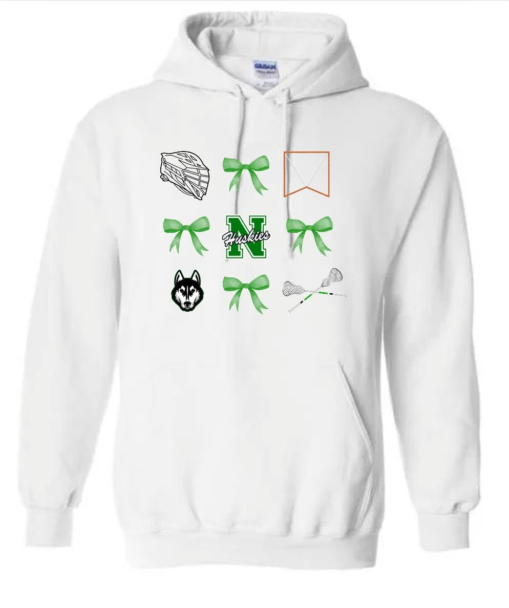 Huskies Lacrosse Coquette Hoodie
