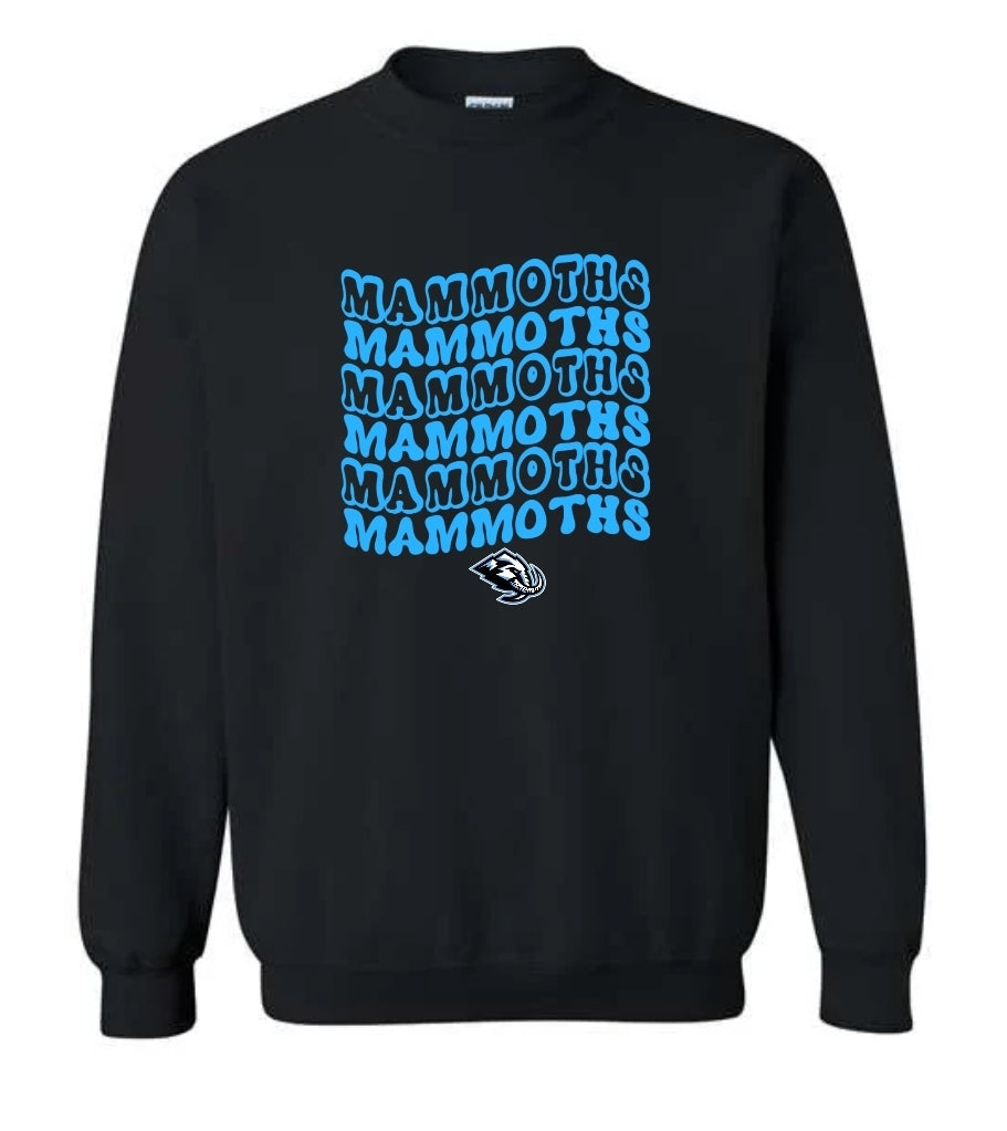 Mammoths Retro Stacked Sweatshirt