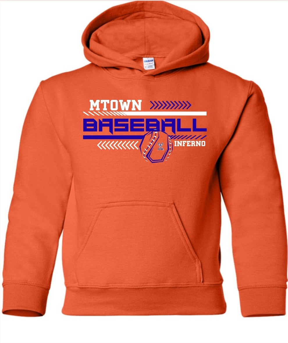 MTown Inferno baseball line Hoodie