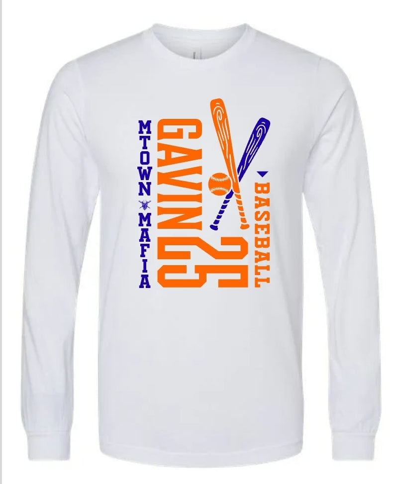 Mtown Mafia Name and Number Long Sleeve