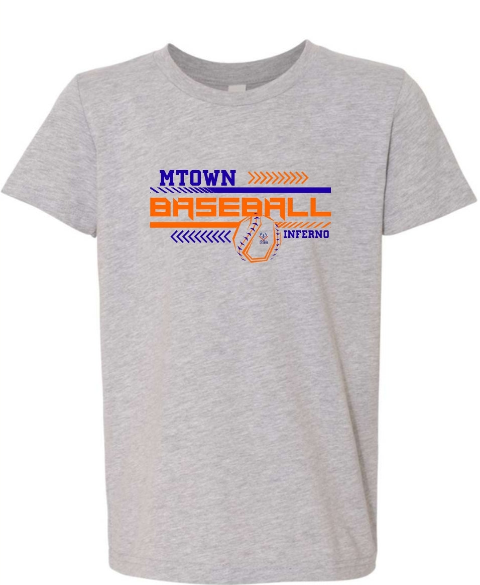 MTown Inferno baseball line Tee