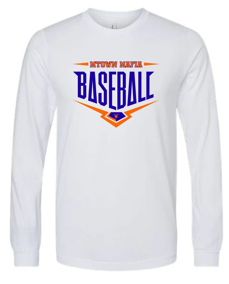 Mtown Mafia Baseball Plate with Logo Long Sleeve