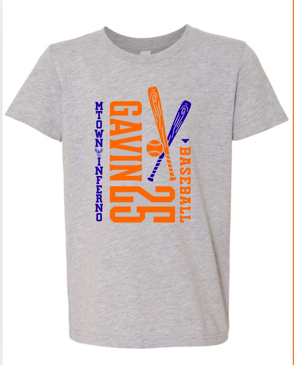 MTown Inferno Name and Number Tee