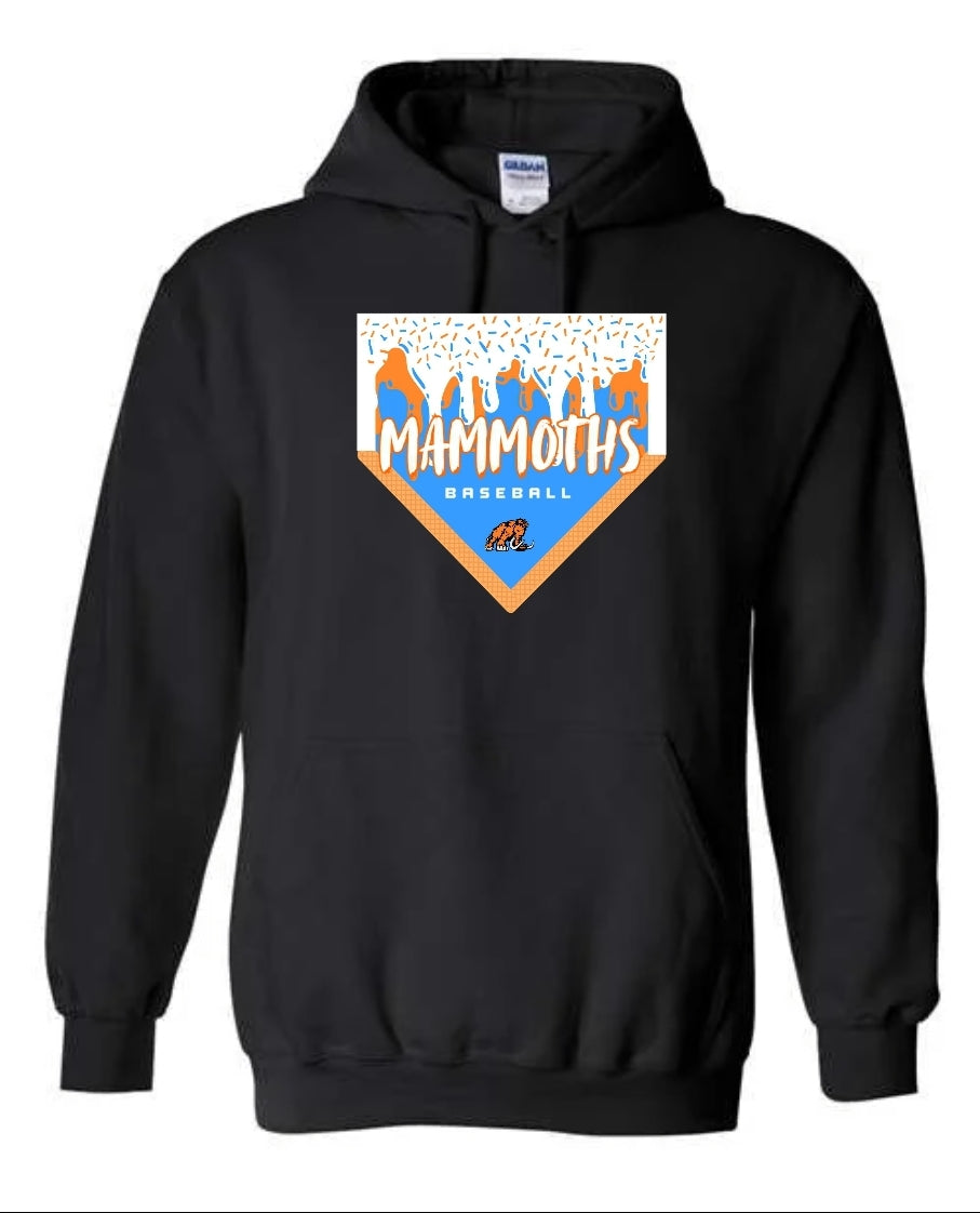 Mammoths Baseball Drip Hoodie