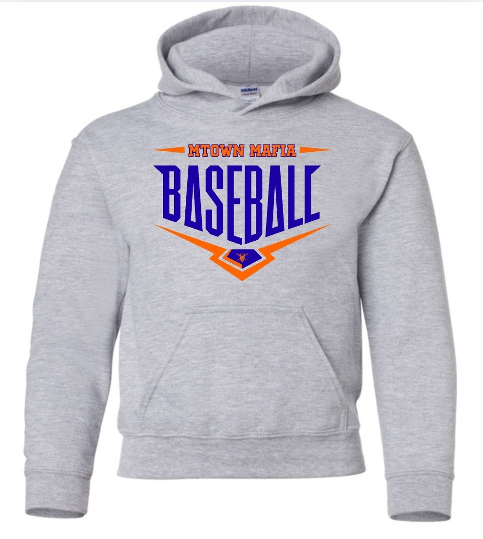 Mtown Mafia Baseball Plate with Logo Hoodie