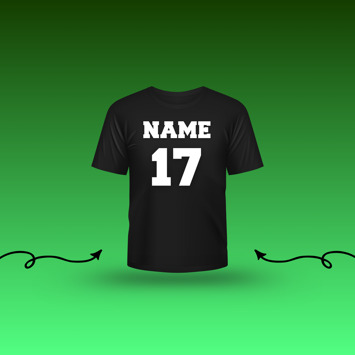 ADD NAME AND A NUMBER TO APPAREL