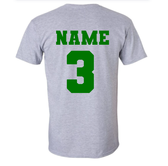 ADD NAME AND NUMBER ON BACK OF FAN SHIRT ( PLEASE PURCHSE SHIRT ALONG WITH THIS OPTION)