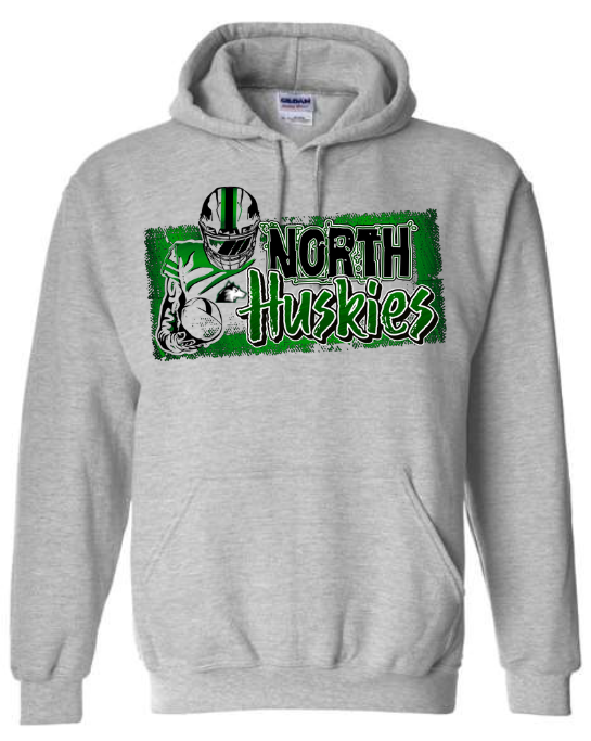 North Huskies Distressed Hoodie