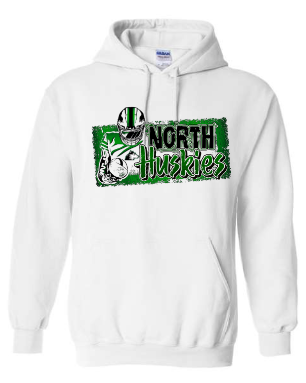 North Huskies Distressed Hoodie