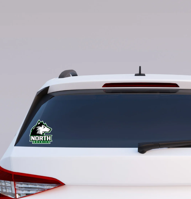 North Huskies Dog Decal