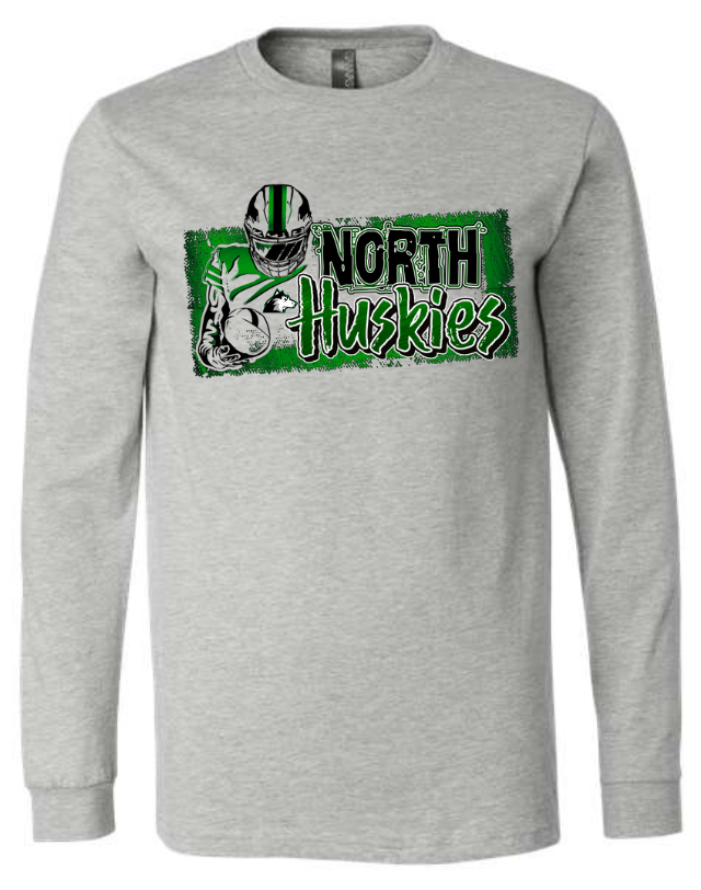 North Huskies Distressed Long Sleeve