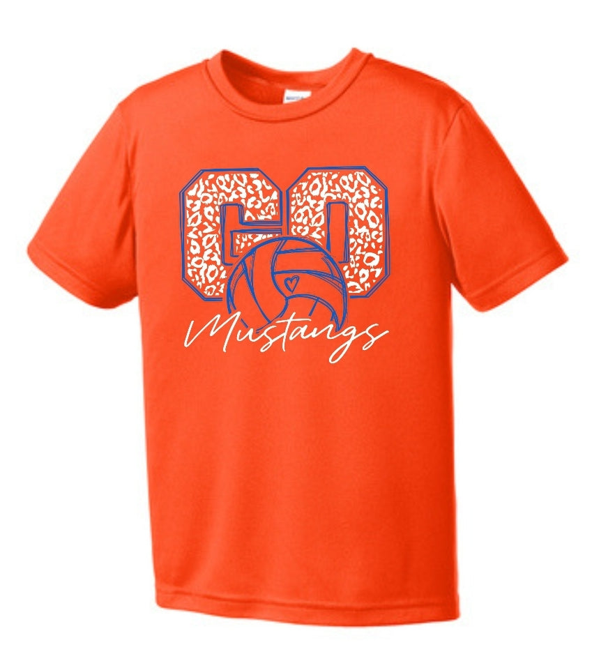 Mustang Volleyball Drifit Short Sleeve Tee