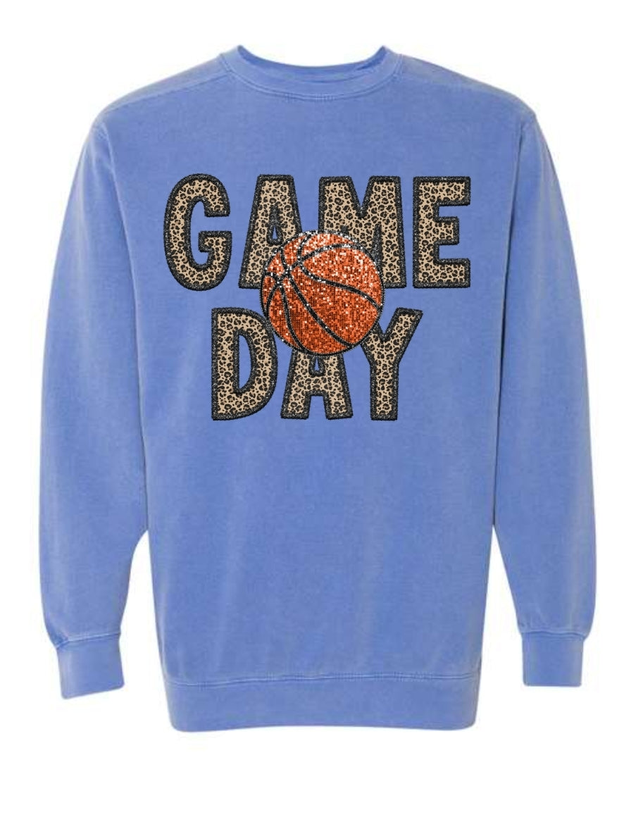 Basketball Game Day sweatshirt Comfort Colors