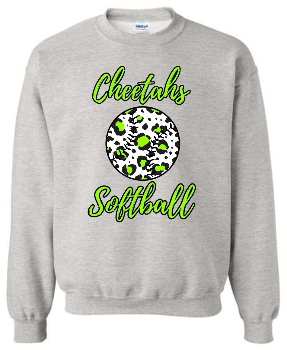 Cheetahs Softball Leopard ball Sweatshirt-Hoodie