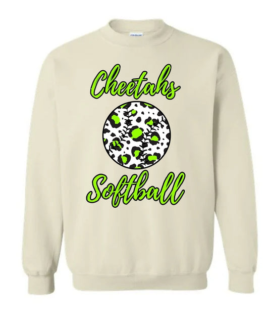 Cheetahs Softball Leopard ball Sweatshirt-Hoodie