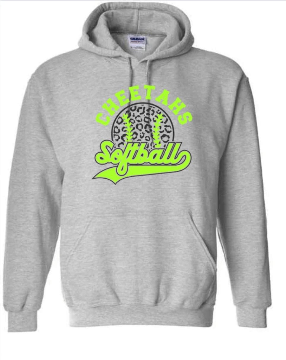 Cheetahs Softball Cheetah Ball Sweatshirt- Hoodie