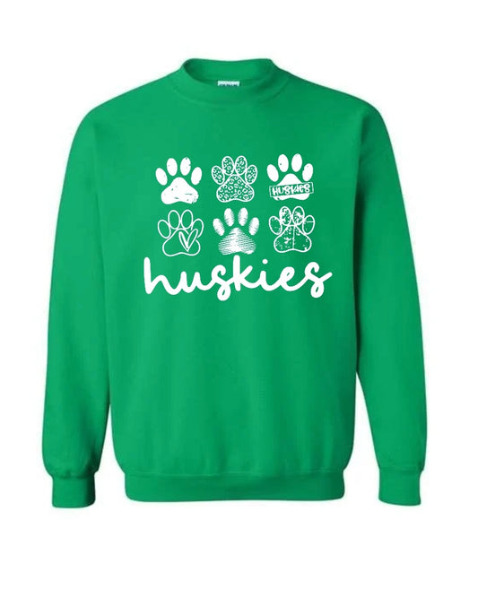 Huskies Paw prints Sweatshirt-Hoodie