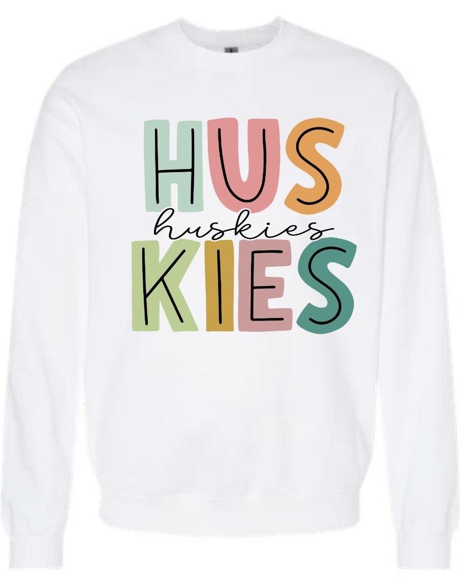 Huskies Color Block Tee - Sweatshirt