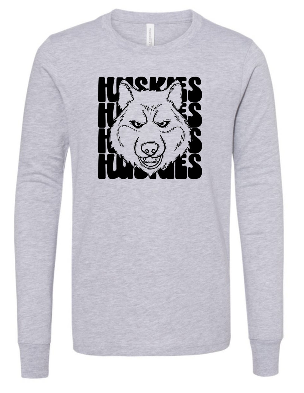 Huskies stacked Long Sleeve