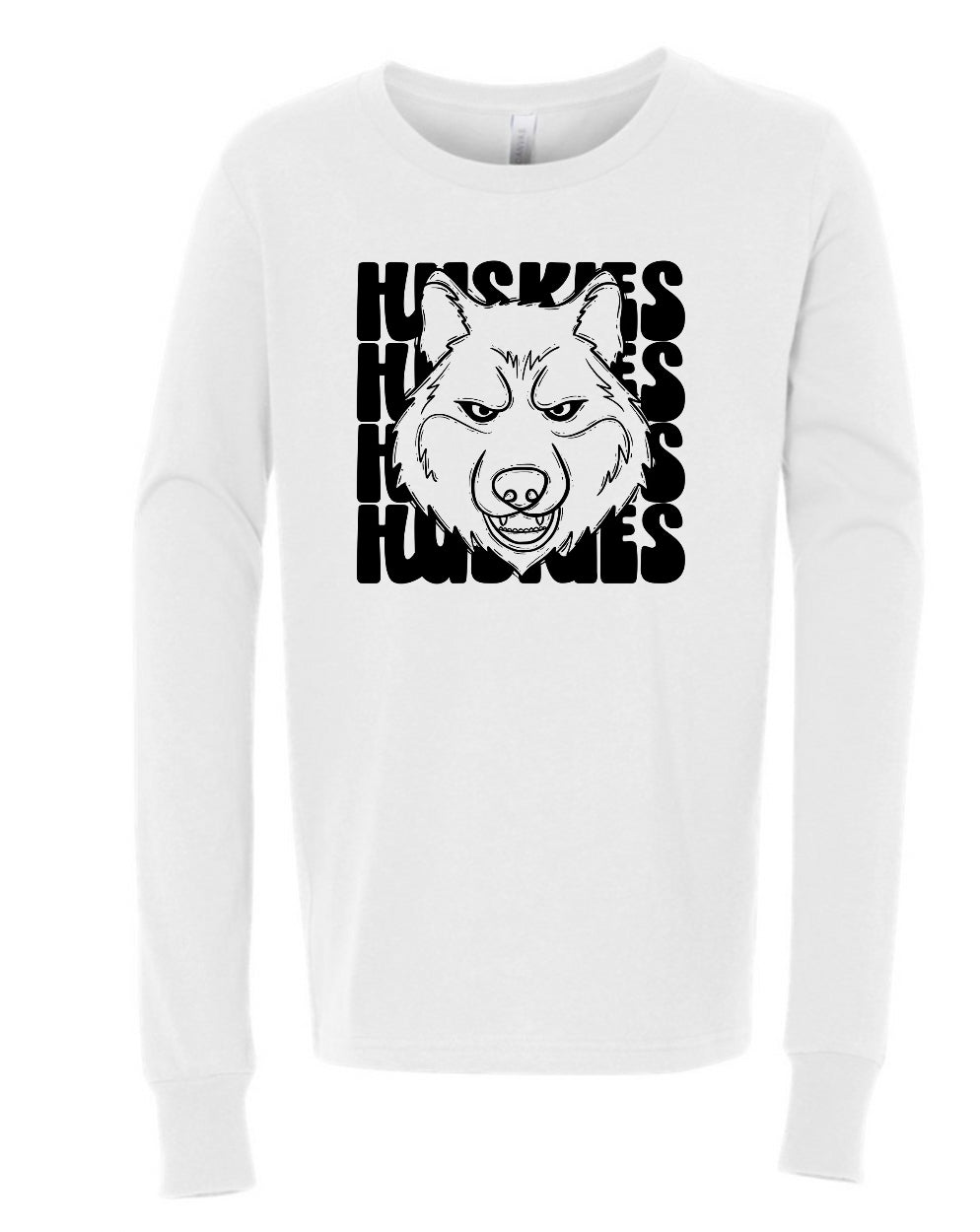 Huskies stacked Long Sleeve