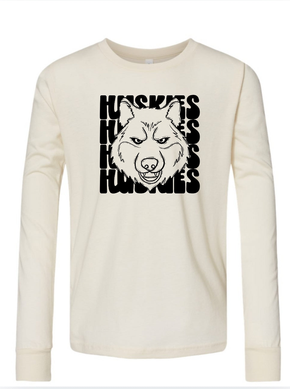 Huskies stacked Long Sleeve