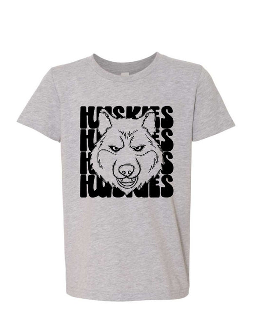 Huskies Stacked Tee