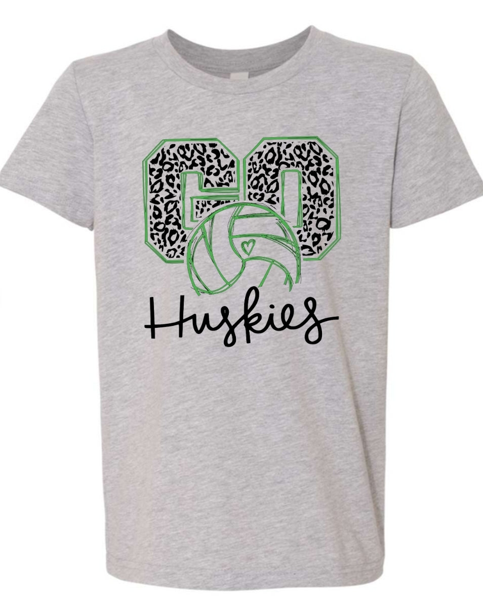 Go huskies volleyball tee