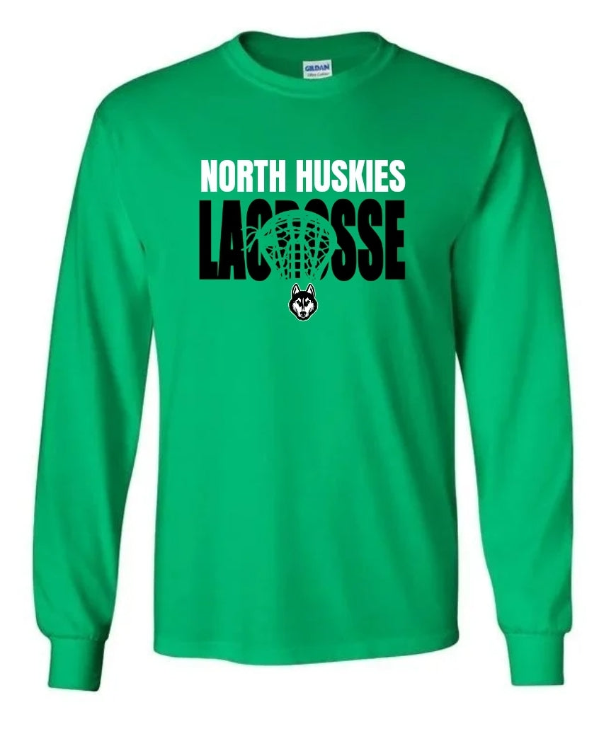 North Huskies Lacrosse Head Long Sleeve