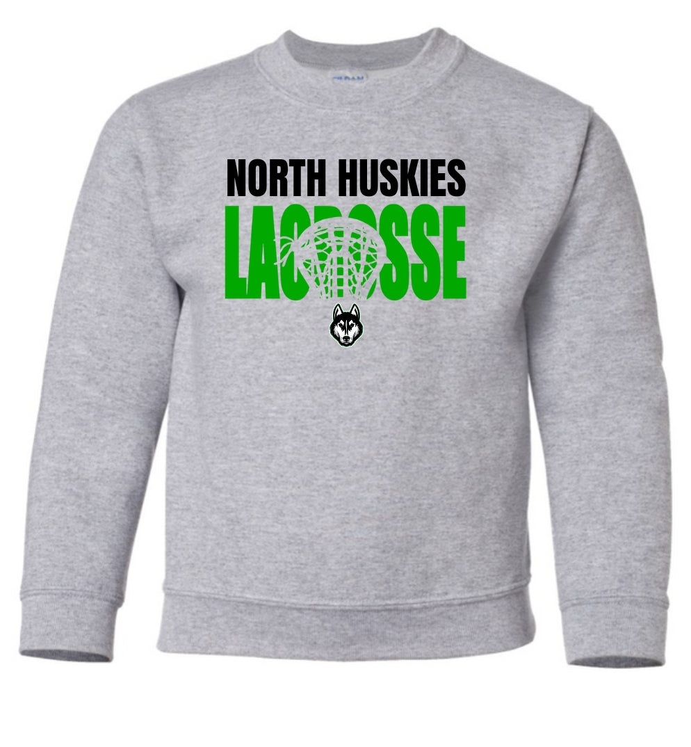 North Huskies Lacrosse Head Sweatshirt