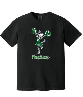 Huskies Cheer Dog