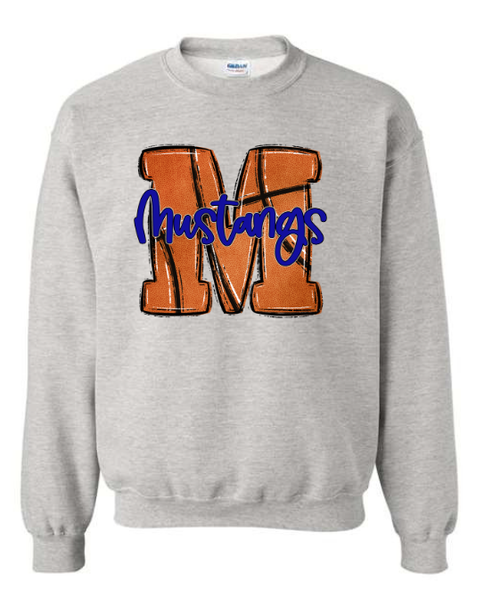 Mustangs Basketball Sweatshirt